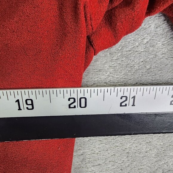 Womens Red Sonoma Life Style Jacket Full Zip100% Polyester Long Sleeve Size L - Picture 6 of 8